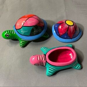 Handmade turtle trinket dishes